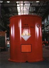 Container for radioactive sludge type PKII